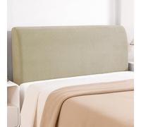 YSTELLAA Housse Tête De Lit Extensible Doux, 150CM, Kaki | Couvre Tête De Lit Antipoussière, Moderne, Protection Tête De Lit, Déhoussable Et Lavable
