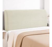 YSTELLAA Housse Tête De Lit Extensible Doux, 180CM, Beige | Couvre Tête De Lit Antipoussière, Moderne, Protection Tête De Lit, Déhoussable Et Lavable