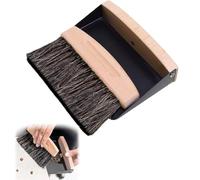 YSTrillion Ensemble Mini Pelle et Balayette,Mini Brosse de Table en Bois,Ensemble de Brosses pour Table,Balai à Main avec Pelle à Poussière
