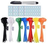 YSTrillion Serre-Câbles Electriques,250 Pièces Attaches de Câble Colorées,Attaches Pour Marqueurs De Câble,Serre Câbles Nylon pour marquer et organiser le Fils 3 × 150MM
