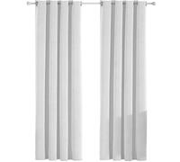 Ystyle Rideau Velours Occultant Lot De 2, 140×300cm Rideau Thermique Isolant Anti Froid, Rideau Phonique Anti Bruit, Beige