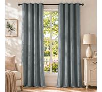 Ystyle Rideau Velours Thermiques Lot De 2, Rideau 100% Occultant, 140×175cm, Gris