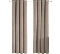 Ystyle Rideau Velours Thermiques Lot De 2, Rideau 100% Occultant, 140×225cm, Rideau Thermique Isolant Anti Froid, Chameau