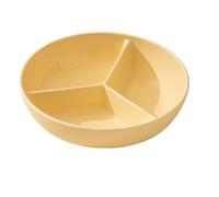 YSUEFIJO Assiette en Céramique Compartimentée, Assiette Ronde 3 Compartiments, Vaisselle Séparée pour Portions Repas Équilibrés, Assiette De Service pour Usage Quotidien