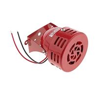 YsXoWiui Alarme Industrielle Sirène d'Alerte Sonore Électrique MS 190 Installation Moteur Puissant avec Commande par Capteur Adaptée pour Sites, Rouge (24V)