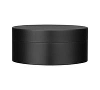 YsXoWiui Mini Boîte de Rangement Aluminium Ronde Hermétique avec Couvercle Organisateur Portable Résistante Aux Chocs Adaptée Au Rangement de Thé Café à, Noir 7cm