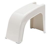 YsXoWiui Repose-pieds de Douche, Tabouret de Pédicure, Coussin Antidérapant, Nervures de Massage, Plateau Porte-accessoires pour Douche, Salon, Usage Domestiqu, blanche