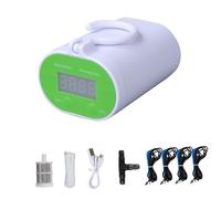 Ysyqkn 1 Dispositif D'Arrosage Automatique Kit Irrigation Goutte à Goutte Minuterie Pompe Contrôleur avec Régulation Intelligente en PP pour Plantes Adapté M, égouttage de 4 Pots