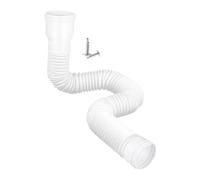 Ysyqkn 1 Extension de Descente de Pluie Extensible Tube de Rallonge de Gouttière Flexible Rallonge pour Drainage des Pluie Accessoire Amovible en Pp, blanc