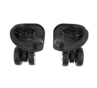 Ysyqkn 2 Pièces Roues de Valise Roues de Remplacement Roues Pivotantes Roues pour Bagage Solides en PVC Installation Facile Fonctionnement Silencieux, Grande Taille