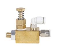 Ysyqkn Air Nozzle en Laiton Résistant avec Fonction de Pulvérisation Fine Buse Droite pour Machine à Plaquer Accessoire de Remplacement Efficace Ad, 60x47.33 Mm
