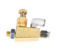 Ysyqkn Air Nozzle en Laiton Résistant avec Fonction de Pulvérisation Fine Buse Droite pour Machine à Plaquer Accessoire de Remplacement Efficace Ad, 64x47.5 Mm