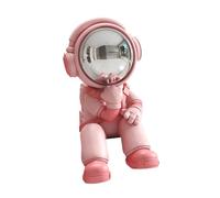 Ysyqkn Astronaute Sculpture Résine Statue Ornement Moderne Figurine Surface Soyeuse Convient Bibliothèque Bureau Maison Cadeau, Pas de Socle