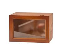 Ysyqkn Boîte de Présentation pour Figurines avec Cadre En Bois Robuste, Vitrine de Protection pour Figurines D'action, Organisateur de Table, étui Anti-p, S