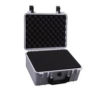 Ysyqkn Boîte de Rangement Outils Boîte Instrument Sécurité avec Trois Couches de Mousse Résistante Poignée Ergonomique Adaptée Au Stockage de Matériel Transp, Gris