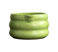 Ysyqkn Bol à Matcha Japonais, Récipient à Thé Portable, Artisanat Tendance, Bol Traditionnel pour La Cérémonie Du Matcha, pour La Maison et Le Tourisme, Vert