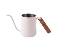Ysyqkn Bouilloire pour Café Filtre, 250 Ml, Bec Verseur Ergonomique de Cygne, Idéale pour Une Utilisation Intérieure et Extérieure, pour La Cuisine Do, Blanc