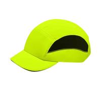 Ysyqkn Casquette Anti-heurt de Sécurité Chapeau Anti-Collision Coiffe de Protection Unisexe avec Visière Compacte de 5 Cm Adaptée Aux Espaces et à, Jaune Fluo