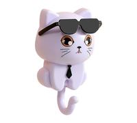 Ysyqkn Crochets Muraux Porte-clés Crochet Chat Mignon sans Perçage Créatif Adhésif Polypropylène Rétractable 45cmx85cm Adapté pour Entrée Armoire, Violet