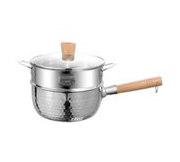 Ysyqkn Cuit-vapeur, à Nouilles avec Couvercle, à Soupe pour La Maison, Le Camping et La Randonnée, 20 cm