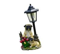 Ysyqkn Figurine de Chien Solaire Lumineuse, Décoration de Jardin pour Patio et Terrasse