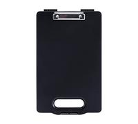 Ysyqkn Folder Board A4 pour Accessoires de Bureau avec Attache Métallique Motif Cartoon Attrayant Matière PP Fiable Manipulation Aisée Adapté à L'Étu, noir