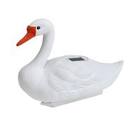 Ysyqkn Lampe Solaire Flottante pour Piscine Décor Animal Étanche Lumière Décorative PP Adaptée à Bassin Jardin Fête Mariage Décoration, Cygne