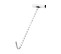 Ysyqkn Lève-Plaque D'égout, Crochet de Levage, Lève-Porte en Acier Inoxydable avec Poignée Ergonomique, Longueur 50cm