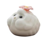 Ysyqkn Mini Statue Poisson Figurine Porte-encens Objet Décoratif Sculpture Moderne Céramique Convient Au Bureau Chambre Salon Cadeau Maison, Blanc