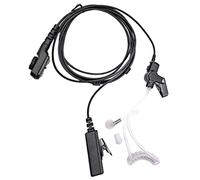 Ysyqkn Oreillette Tube Acoustique Micro Casque Bouton Matériau Plastique Confortable Port Utilisation Sécurité pour Police Restaurants Hôtels