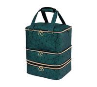 Ysyqkn Porte-vernis à Ongles, Pochette de Rangement pour Vernis à Ongles, Sac de Rangement à 3 Compartiments pour 84 Flacons de Vernis à Ongles