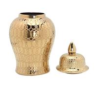 Ysyqkn Récipient en Céramique avec Couvercle, Récipient en Porcelaine, Accessoire de Décoration, Décoration de Table, 31x15CM