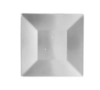 Ysyqkn Reflecteur Bouclier Carré pour Chauffage Accessoire de Protection en Aluminium Déflecteur de Chaleur Universel Couverture de Baffle Carré, Distance du Trou 11 cm