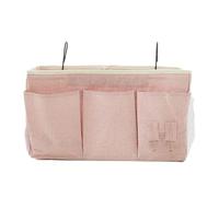Ysyqkn Sac de Rangement Suspendu pour Table de Chevet avec Poches, Panier de Rangement Mural pour Lunettes, Idéal pour Les Chambres, Les Salons et Les Pièces, Rose