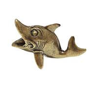 Ysyqkn Statue Poisson Ancienne Sculpture Animale Bronze Ornement Poisson Figurine Art Créatif Objet Décoratif Miniature Convient à La Chambre Bureau Décorati, Style A