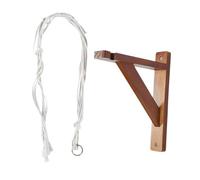 Ysyqkn Support D'étagère Murale Triangulaire En Profilés de Bardeau, Support de Cuisine, Brun