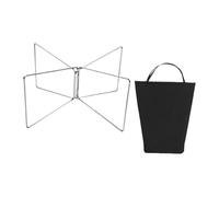 Ysyqkn Support Pliable Porte-Bouteille Pliable Support de Seau à Glace Pliable Support de Bagage pour Organisation Extérieure en Acier Adapté Au Camping Rand, avec Sac de Rangement