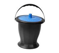 Ysyqkn Urinoir Crachoir avec Couvercle, Pot de Chambre, Seau à Toilettes pour Enfants, Femmes, Hommes et Adultes, Usage Intérieur et de Chevet, Couvercle Bleu Profond