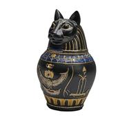 Ysyqkn Urne Funéraire pour Animaux, Vase, Statuette Décorative Compacte, Bastet, Cendres de Chat