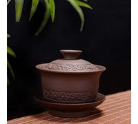 YTBHSHXZ bols, bol couvert en argile violette tasse à thé Kung Fu service accessoires théière infuseur Jing Sancai petit ménager
