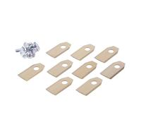 YTEGSAQSXC Jeu De Lames De Coupe for Tondeuse À Gazon, 9 Pièces, Compatibles avec Les Lames De Coupe Ecovacs, Lames De Rechange for Robot De Tondeuse À Gazon(Gold)