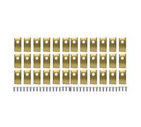 YTEGSAQSXC Lame De Tondeuse À Gazon 18/36 Pièces, Lames De Rechange for Tondeuse À Gazon en Acier Inoxydable, Jeu De Lames De Coupe Compatibles avec Worx Landroid(Gold 36pcs)