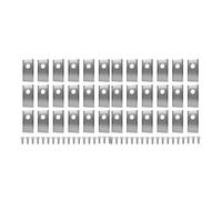 YTEGSAQSXC Lame De Tondeuse À Gazon 18/36 Pièces Lames De Remplacement Tondeuse À Gazon en Acier Inoxydable Jeu De Lames De Coupe Remplacement Compatible avec Worx Landroid(Silver 36pcs)