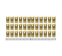 YTEGSAQSXC Lame De Tondeuse À Gazon 18/36 Pièces Lames De Remplacement Tondeuse À Gazon en Acier Inoxydable Jeu De Lames De Coupe Remplacement Compatible avec Worx Landroid(Gold 36pcs)