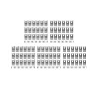 YTEGSAQSXC Lame De Tondeuse À Gazon 18 Pièces Ensemble De Lames De Coupe De Tondeuse À Gazon Lame De Tondeuse À Gazon Monotrou Compatible avec Les Tondeuses À Gazon Worx Landroid(90PCS Silver)