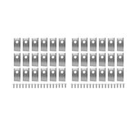 YTEGSAQSXC Lame De Tondeuse À Gazon 18 Pièces Ensemble De Lames De Coupe De Tondeuse À Gazon Lame De Tondeuse À Gazon Monotrou Compatible avec Les Tondeuses À Gazon Worx Landroid(36PCS Silver)