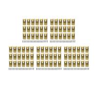 YTEGSAQSXC Lame De Tondeuse À Gazon 18 Pièces Ensemble De Lames De Coupe De Tondeuse À Gazon Lame De Tondeuse À Gazon Monotrou Compatible avec Les Tondeuses À Gazon Worx Landroid(90PCS Gold)