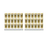 YTEGSAQSXC Lame De Tondeuse À Gazon 18 Pièces Ensemble De Lames De Coupe De Tondeuse À Gazon Lame De Tondeuse À Gazon Monotrou Compatible avec Les Tondeuses À Gazon Worx Landroid(36PCS Gold)