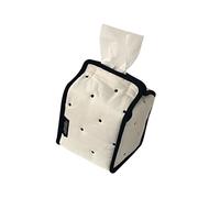 YTtkku Boîte à mouchoirs décorative rayée en coton - Solution de rangement multifonction pour la maison - Organisateurs de boîtes à mouchoirs en coton