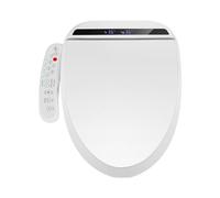 YU YUSING Siège de Toilette Intelligent Bidet avec Buse, Bidet Chauffant, Système d'Abaissement Automatique,Pression d'Eau Réglable,Séchage à l'Air Chaud,Facile à Nettoyer(Forme V)